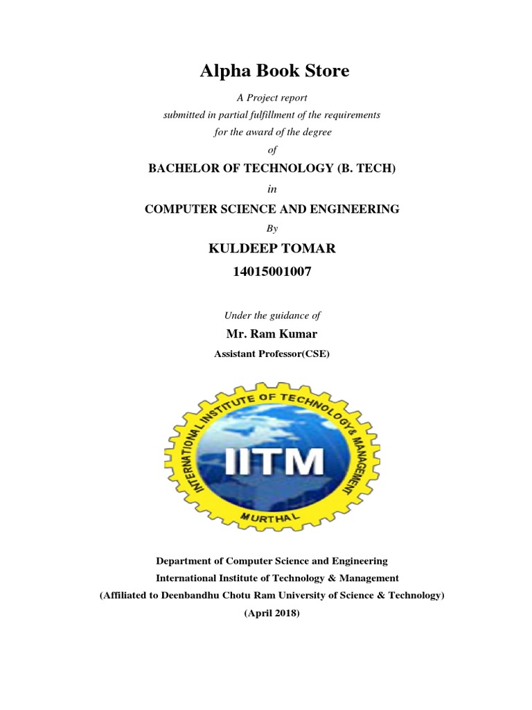Alpha Book Store Project Report | PDF | J Query | Java Servlet