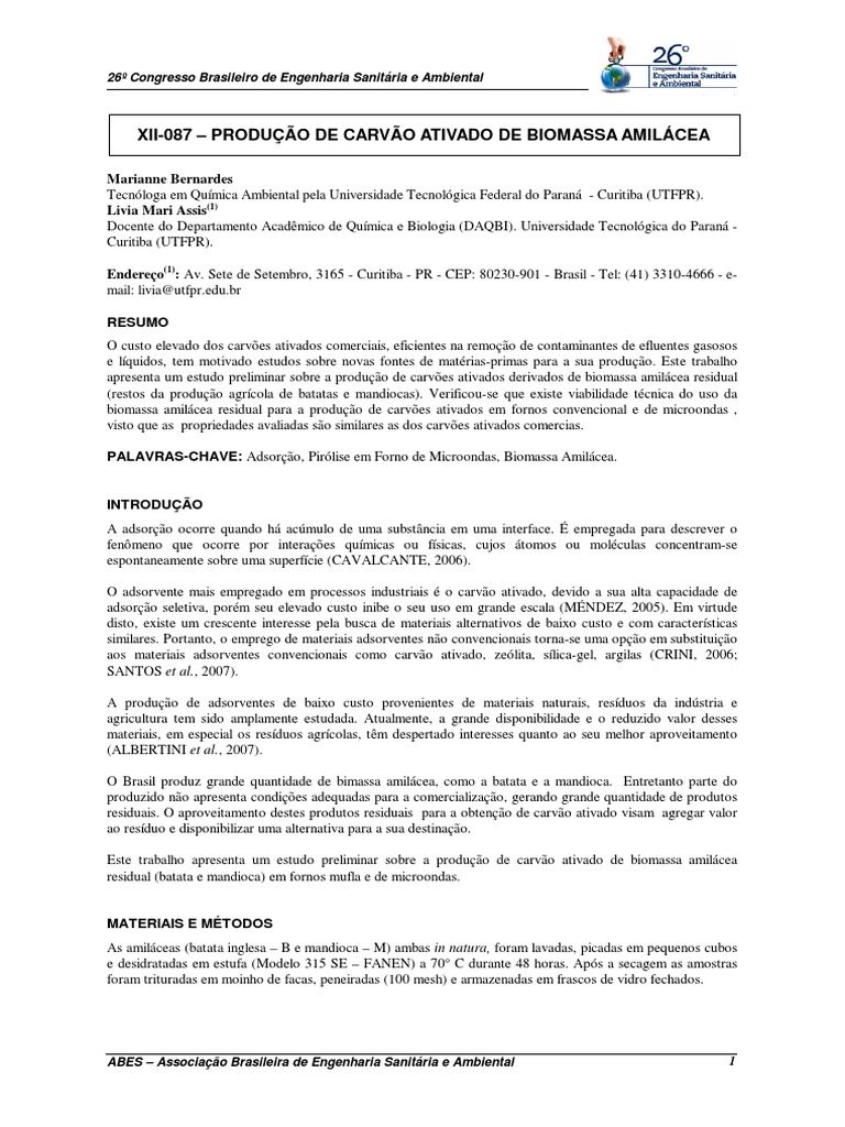 Xii 087 | PDF | Carvão | Batata
