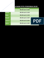 Jadwal Pelayanan Uptd Puskesmas Iboih