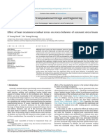 Effect of heat treatment on stress behavior