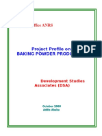 Baking Powder Production Project Profile