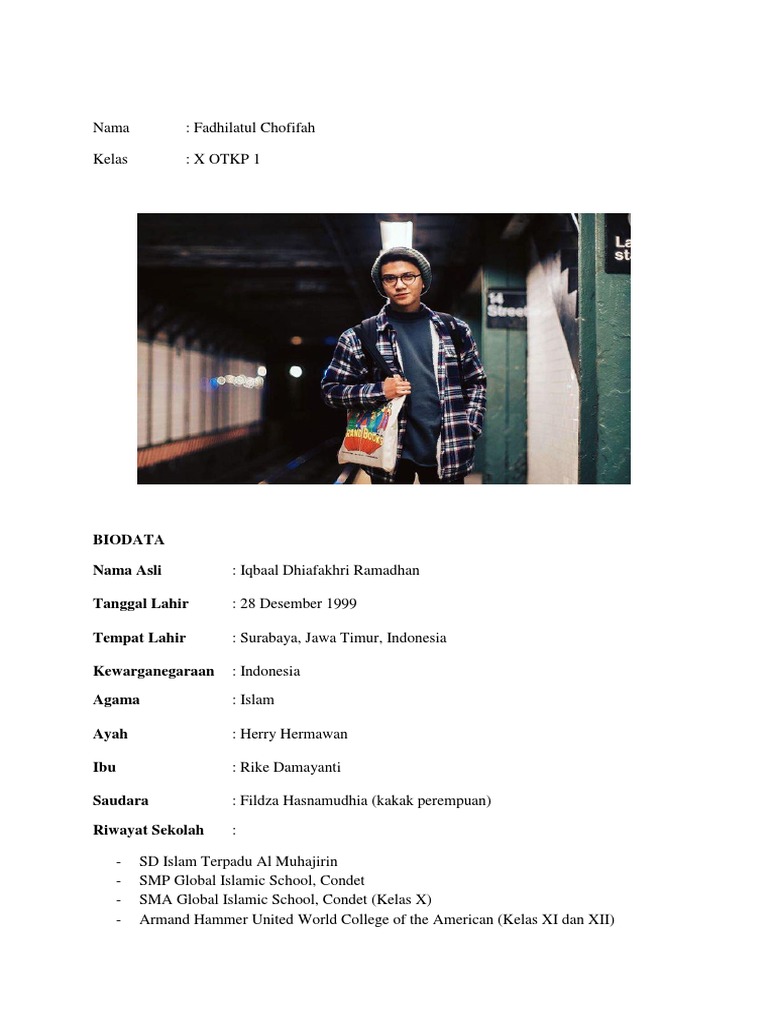 Not Angka : Iqbaal 'CJR' - Soniq In My Heart | Aulia's World, image size:768x1024