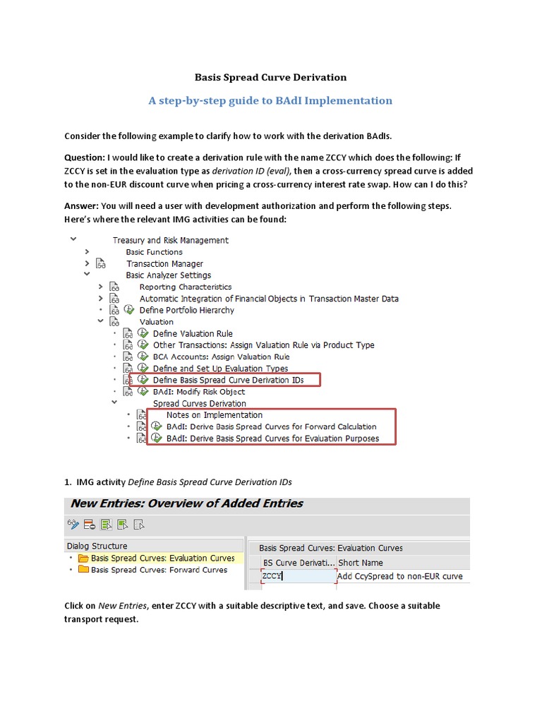 A Step-By-Step Guide To Badi Implementation: Basis Spread Curve ...