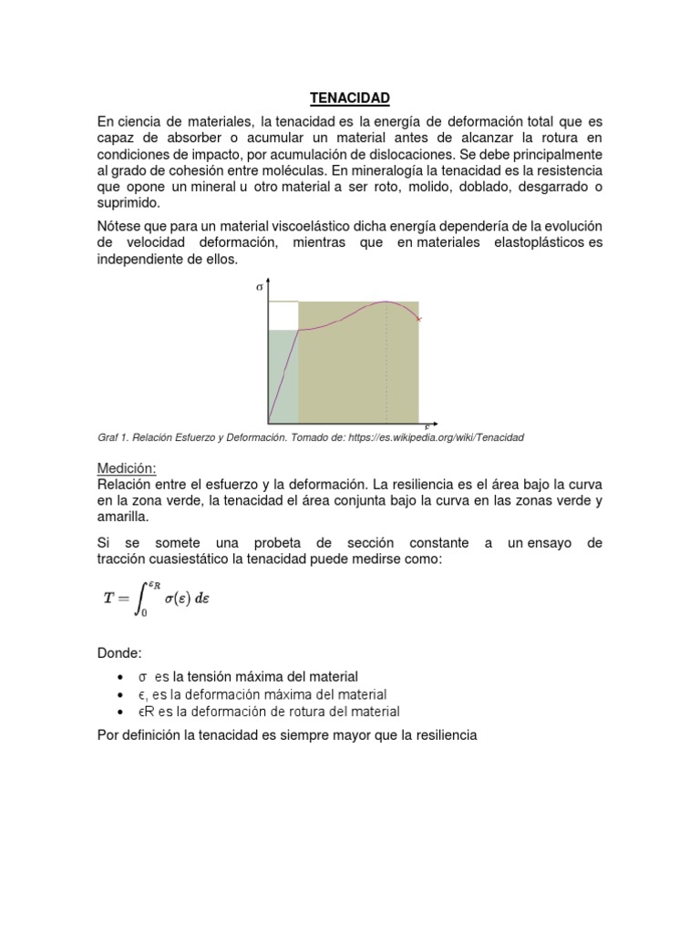 Preparatorio1 Ciencias Tenacidad | PDF | Dureza | Ductilidad