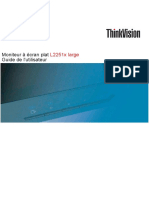 Lenovo Ecran Lenovo Thinkvision l2251x Manuel Fr