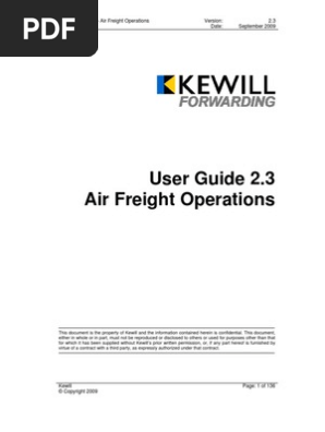 User Guide - Air Freight Operations