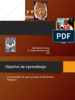 El Fenómeno y El Hecho Religioso: Habilidades Sociales III° Medio Amarillo Verde