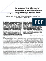 Strategies For Increasing Early Adherence To and Long-Term Maintenance of Home-Based Exercise Training in Healthy Middle-Aged Men and Women