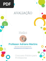 AVALIAÇÃO Pedagogia Para Concursos