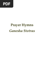 Prayer Hymns - Ganesha Stotras PDF