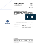 NTC 3756 Procedimiento para Estimar La Resistencia Del Concreto Por El Metodo de La Madurez PDF