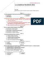 Teste Farmacologie 2011