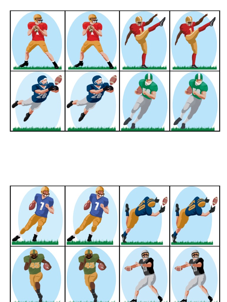 Football Memory Match Game Rules | PDF
