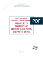 Protocolo para prevenção da transmissão vertical de HIV, sífilis e hepatites