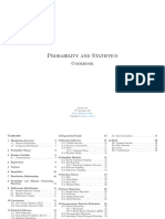 Probability and Statistics: Cookbook