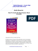 Create Kindle Book PDF