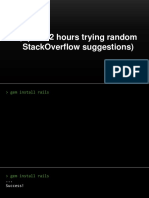 Spend 2 Hours Trying Random Stackoverflow Suggestions