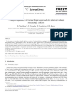 Triangle Algebras- A Formal Logic Approach to Interval-Valued Residuated Lattices