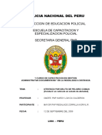 Trabajo de Documentación Policial