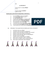 Exercices Le Pronom y PDF