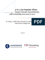 Inequality in 1,100 Popular Films: Examining Portrayals of Gender, Race/Ethnicity, LGBT and Disability From 2007 to 2017. By Stacy L. Smith, Marc Choueiti, Katherine Pieper, Ariana Case, and Angel Choi