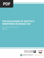 Evaluation of Seattle's Sweetened Beverage Tax