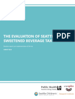Evaluation of Seattle's Sweetened Beverage Tax
