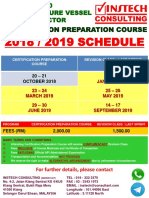 2018 2019 Schedule API 510 Full Course Flyers Instech Consulting New