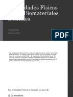 Propiedades Físicas de Los Biomateriales Dentales