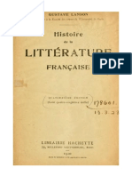 histoire de la litterature française