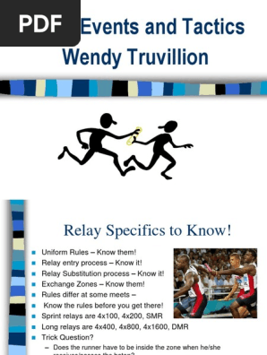 4x100m Ppt Track And Field Running
