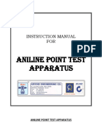 Aniline Point Test Apparatus: Instruction Manual FOR