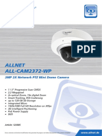 Allnet ALL-CAM2372-WP: 2MP 2X Network PTZ Mini Dome Camera