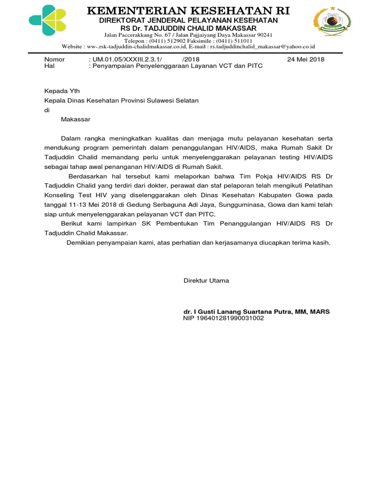 Permohonan Pelatihan Testing HIV PDF