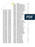 Listado de asegurados con datos personales