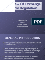 Exchange Control Regulation Overview