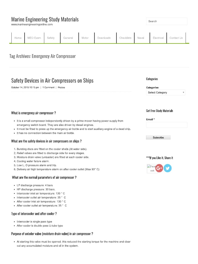 Air Compressor Safety PDF