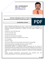 CV For Project Manager - Engineer