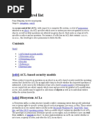 Access Control List