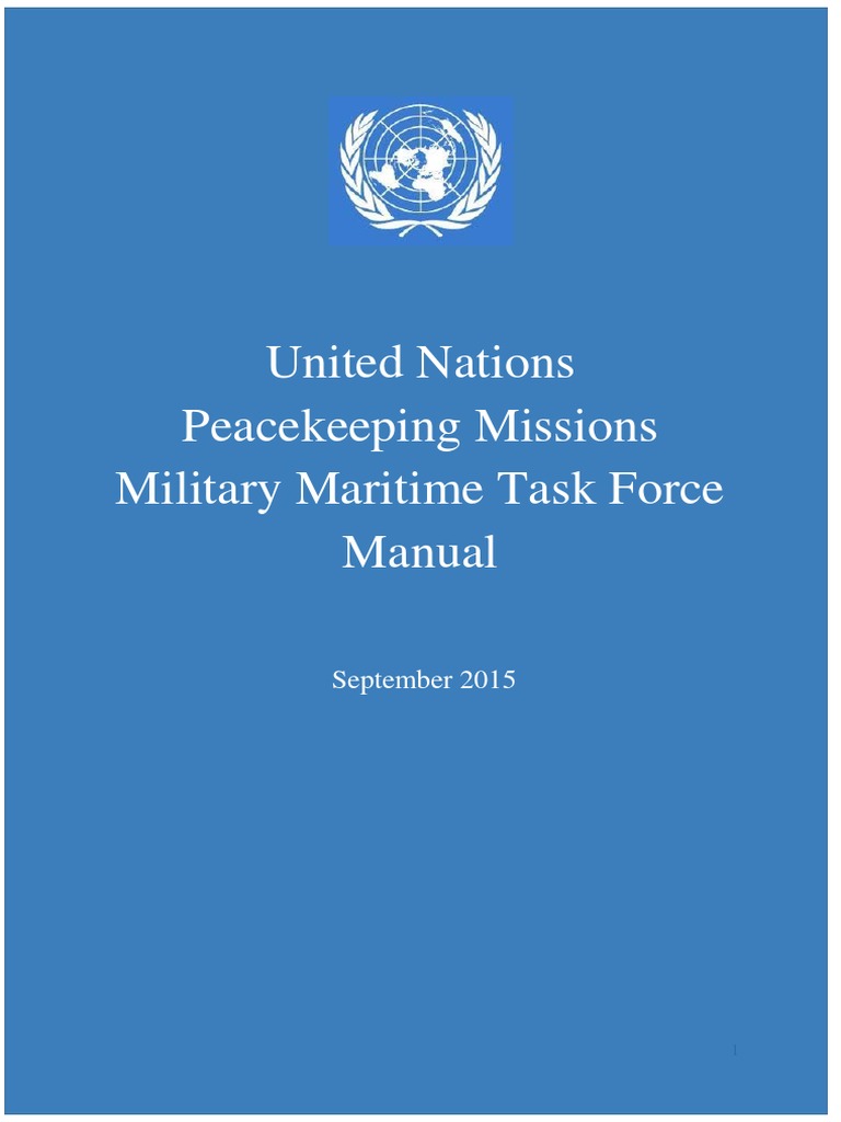 UN Maritime Task Force Manual | PDF | Peacekeeping | Search And Rescue