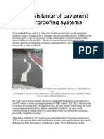 Shear Resistance of Pavement and Waterproofing Systems