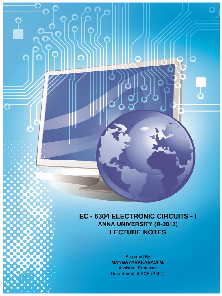 Electronic Circuits I PDF | PDF | Mosfet | Amplifier