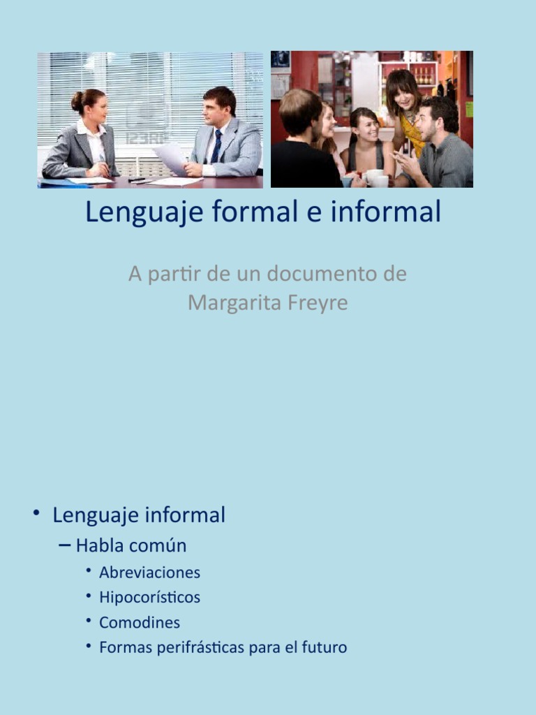 Lenguaje Formal e Informal 9no | PDF | Lingüística | Semiótica