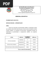 Memorial Descritivo - Aeroporto
