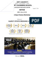 15fb5finance Workshop - Karvy Stock Brocking Ltd.