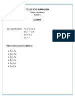 Ejercicios de Matematicas 8°