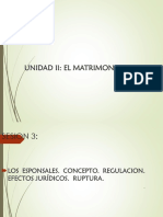 Esponsales, Parentesco, Matrimonio Unc