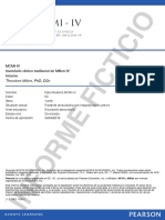 Ejemplo (Ficticio) de Informe Automatizdo Del MCMI-IV