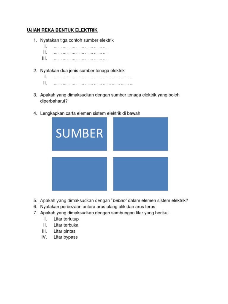 Ujian Reka Bentuk Elektrik Pdf