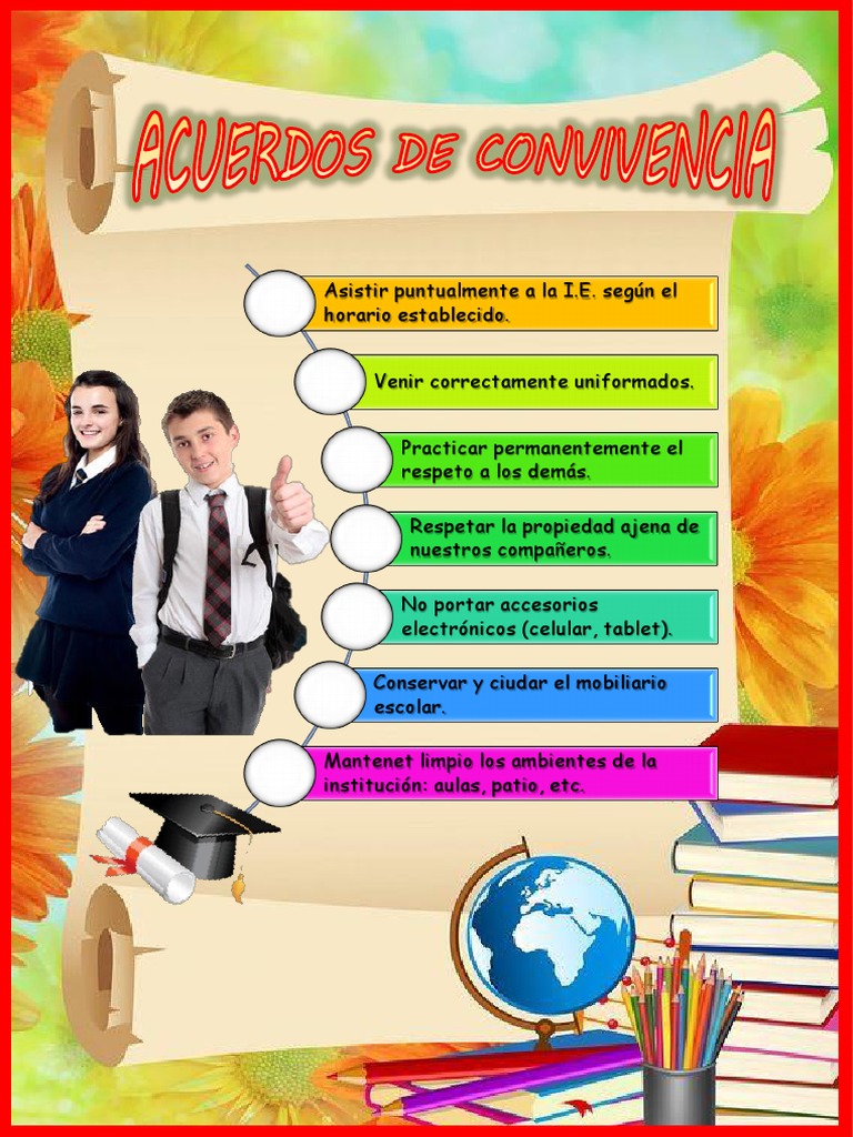 Normas de Convivencia Escolar | PDF | Crecimiento personal y ...